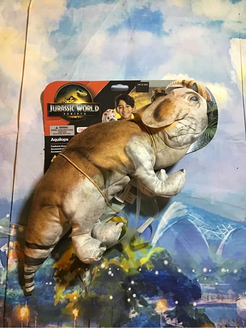 Jurassic world rebirth Aquilops shoulder pet-NEW